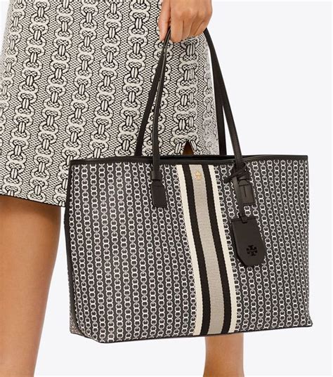 large Tory Burch gemini tote